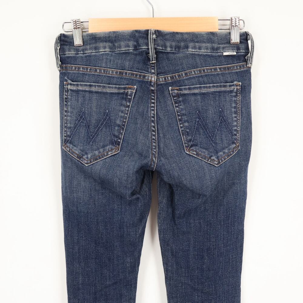 Mother Denim Mid Rise Skinny Jean Dark Wash Size 26 - Picture 5 of 8